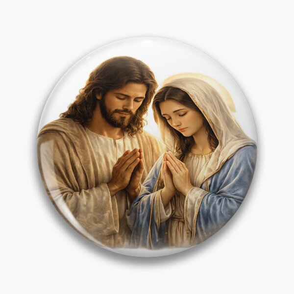 Item preview, Gesù e Maria in Preghiera - Grafica Religiosa Cristiana designed and sold by RipantinaFantasy .