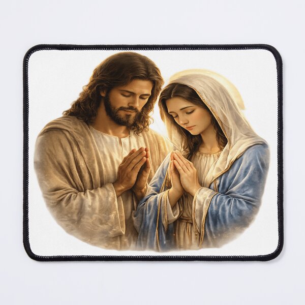 Item preview, Gesù e Maria in Preghiera - Grafica Religiosa Cristiana designed and sold by RipantinaFantasy .