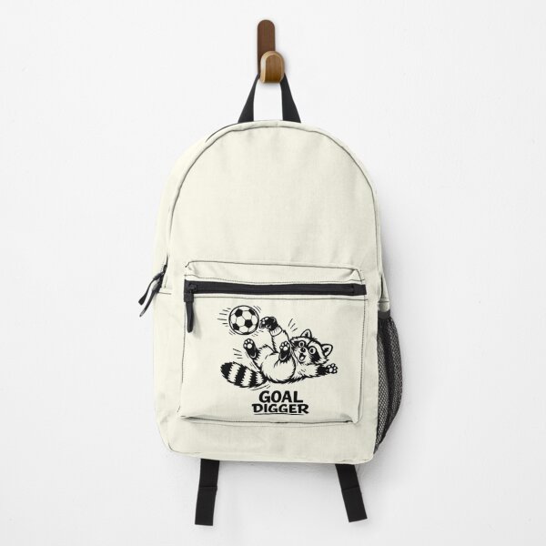 Item preview, GOAL DIGGER • Cute Funny Raccoon Playing Soccer Meme designed and sold by CreativeArtistL.