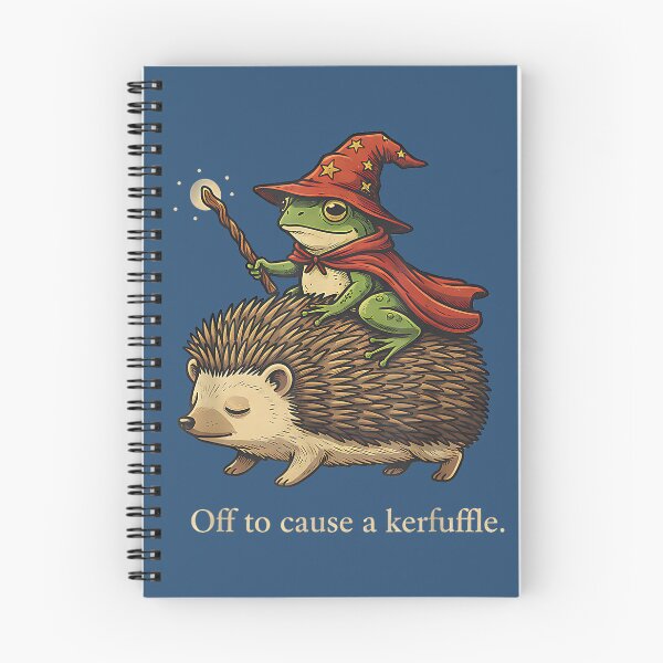 Item preview, Off to Cause A Kerfuffle - Funny Meme Whimsical Frog Wizard designed and sold by mjohnson9.