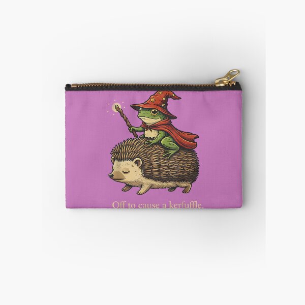 Item preview, Off to Cause A Kerfuffle - Funny Meme Whimsical Frog Wizard designed and sold by mjohnson9.