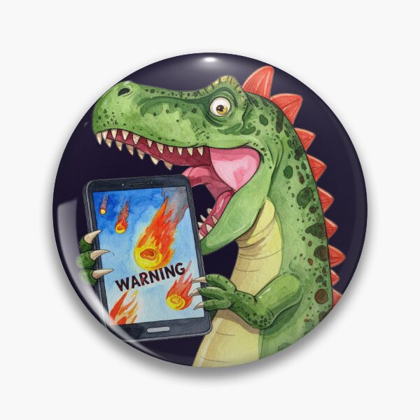 Item preview, T-Rex receives meteorite warning designed and sold by LiskoDesign.