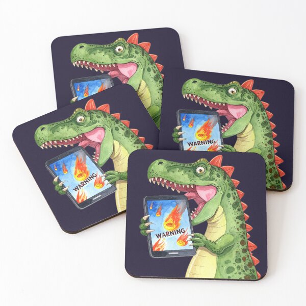 Item preview, T-Rex receives meteorite warning designed and sold by LiskoDesign.