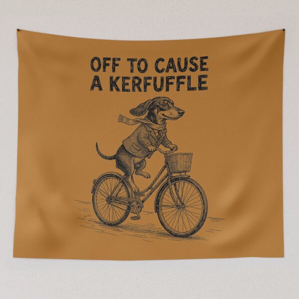 Item preview, Off to Cause A Kerfuffle Dachshund Cute designed and sold by mjohnson9.
