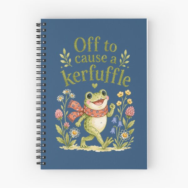 Item preview, Off to Cause A Kerfuffle Cute Frog Cottagecore designed and sold by mjohnson9.