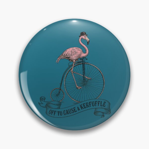 Item preview, Off to Cause A Kerfuffle Flamingo Funny Birds Vintage Retro designed and sold by mjohnson9.