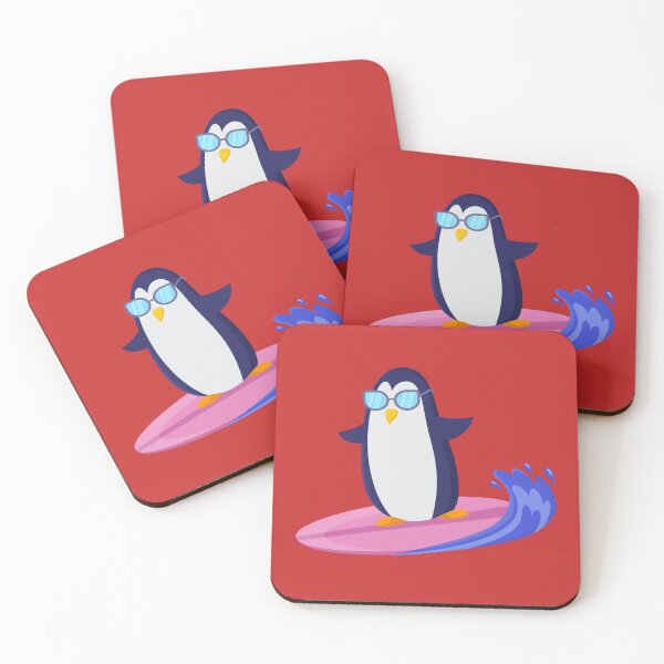 Item preview, Fanny Penguin With Glasses Surfing Enjoying Outdoor Activity designed and sold by MalwasBasket.