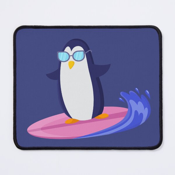 Item preview, Fanny Penguin With Glasses Surfing Enjoying Outdoor Activity designed and sold by MalwasBasket.