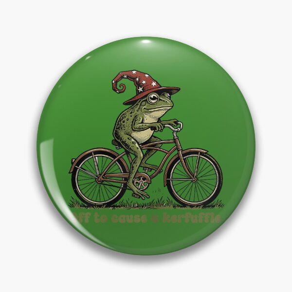 Item preview, Off to Cause a Kerfuffle Frog Funny Sayings designed and sold by GreggRoss.