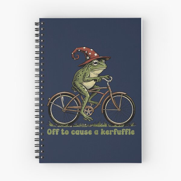 Item preview, Off to Cause a Kerfuffle Frog Funny Sayings designed and sold by GreggRoss.