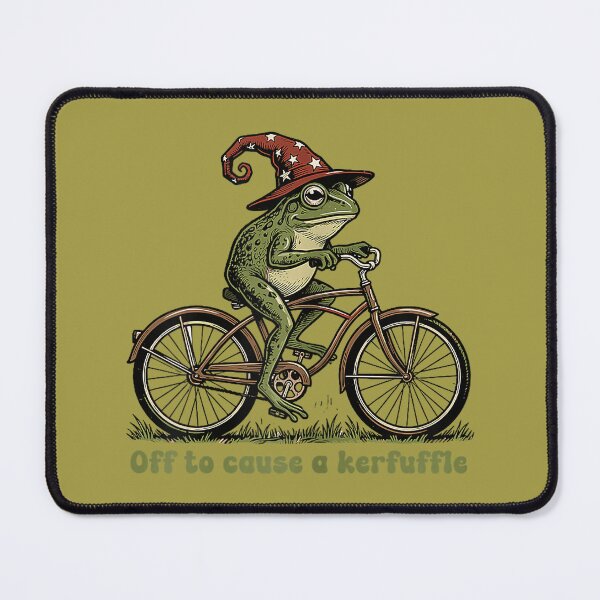 Item preview, Off to Cause a Kerfuffle Frog Funny Sayings designed and sold by GreggRoss.