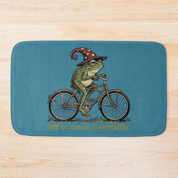 Item preview, Off to Cause a Kerfuffle Frog Funny Sayings designed and sold by GreggRoss.