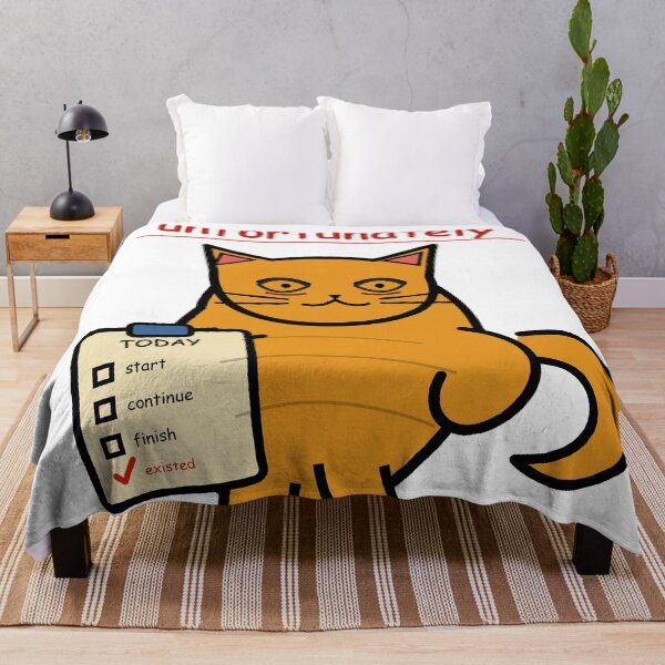 Item preview, Doing My Best Unfortunately – Funny Exhausted Cat Doodle Design designed and sold by FlamoArt.