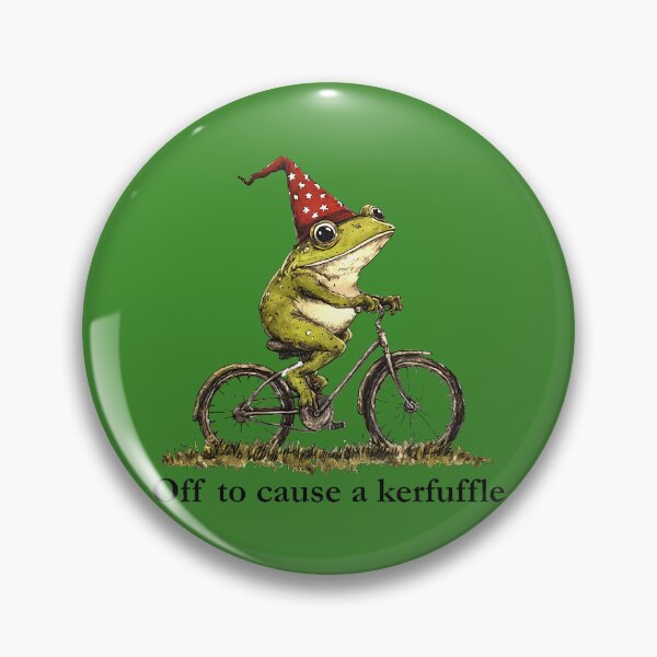 Item preview, Off to Cause A Kerfuffle Frog Funny Weirdcore Sayings Unique designed and sold by GreggRoss.