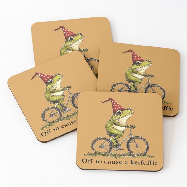 Item preview, Off to Cause A Kerfuffle Frog Funny Weirdcore Sayings Unique designed and sold by GreggRoss.