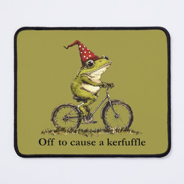 Item preview, Off to Cause A Kerfuffle Frog Funny Weirdcore Sayings Unique designed and sold by GreggRoss.