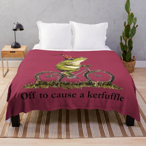 Item preview, Off to Cause A Kerfuffle Frog Funny Weirdcore Sayings Unique designed and sold by GreggRoss.