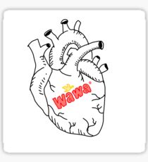 wawa in your heart. Sticker