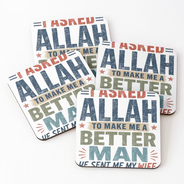 Item preview, I Asked Allah To Make Me A Better Man He Sent Me My Wife Muslim Husband Marriage designed and sold by HumansStuck12.