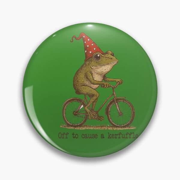 Item preview, Off to Cause A Kerfuffle Frog Funny Weirdcore Sayings Unique designed and sold by GreggRoss.