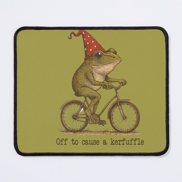 Item preview, Off to Cause A Kerfuffle Frog Funny Weirdcore Sayings Unique designed and sold by GreggRoss.