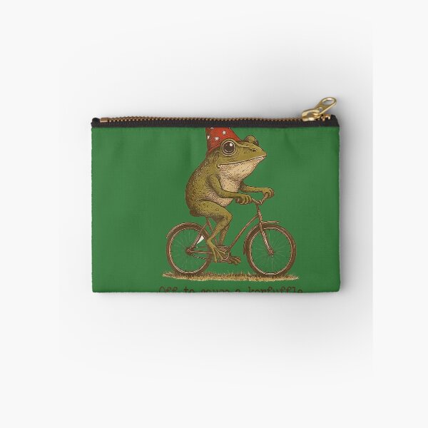 Item preview, Off to Cause A Kerfuffle Frog Funny Weirdcore Sayings Unique designed and sold by GreggRoss.