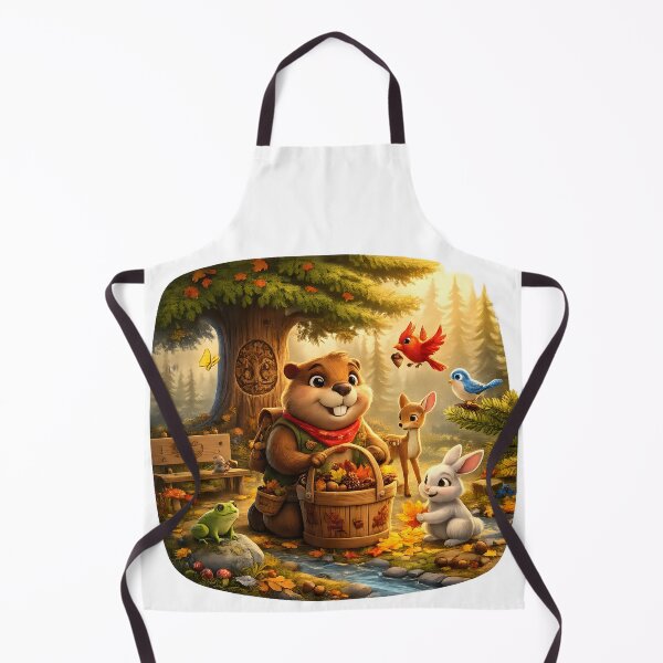 Item preview, Happy Beaver Adventures – Harvest Acorn Gathering designed and sold by Clothes With Smiling Animals Walt Gral.