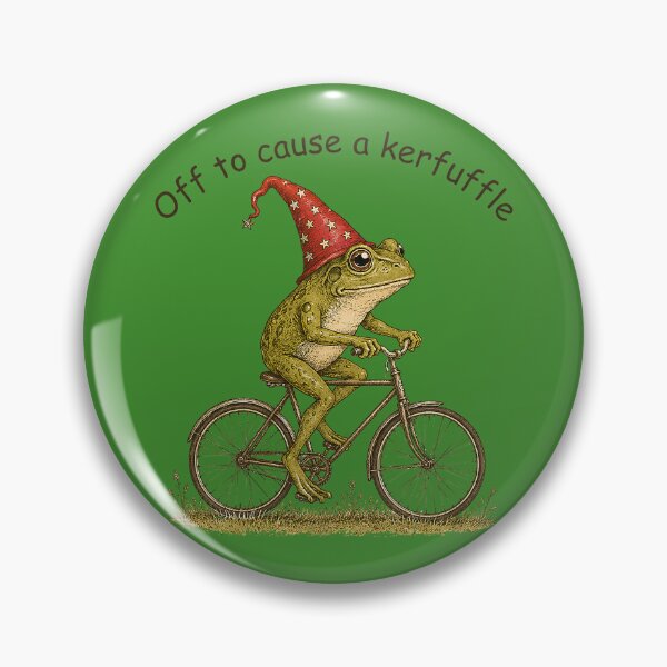 Item preview, Off to Cause A Kerfuffle Frog Funny Weirdcore Sayings Unique designed and sold by GreggRoss.
