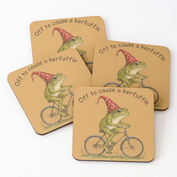 Item preview, Off to Cause A Kerfuffle Frog Funny Weirdcore Sayings Unique designed and sold by GreggRoss.
