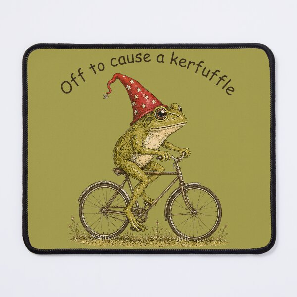 Item preview, Off to Cause A Kerfuffle Frog Funny Weirdcore Sayings Unique designed and sold by GreggRoss.