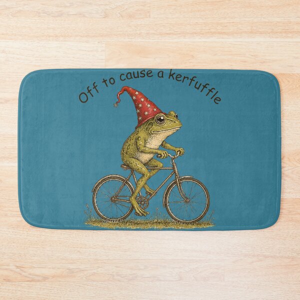 Item preview, Off to Cause A Kerfuffle Frog Funny Weirdcore Sayings Unique designed and sold by GreggRoss.