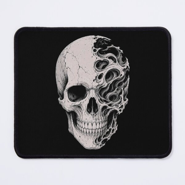 Item preview, Half Decayed Organic Skull Dark Fantasy designed and sold by Munib320.