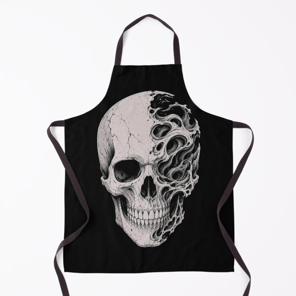 Item preview, Half Decayed Organic Skull Dark Fantasy designed and sold by Munib302.