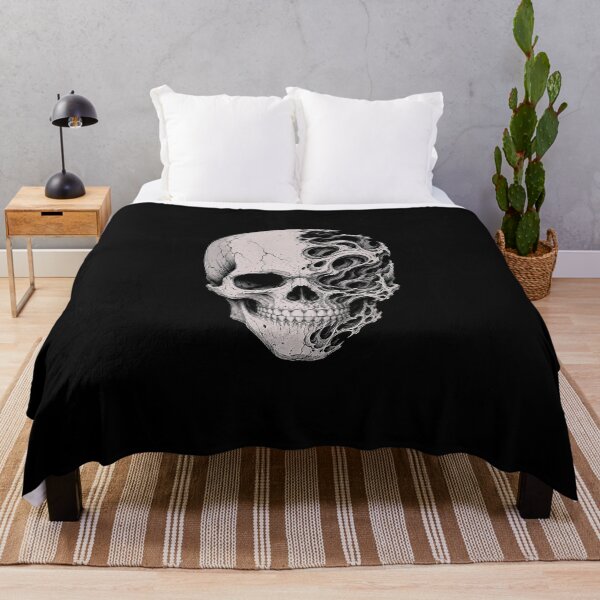 Item preview, Half Decayed Organic Skull Dark Fantasy designed and sold by Munib320.