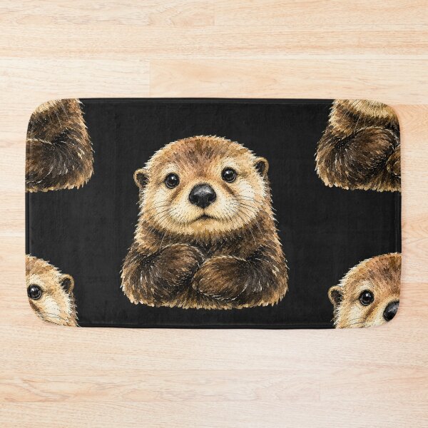 Item preview, Minimal Sea Otter Watercolor | Hand Drawn Marine Wildlife Illustration designed and sold by ColorSplash123.