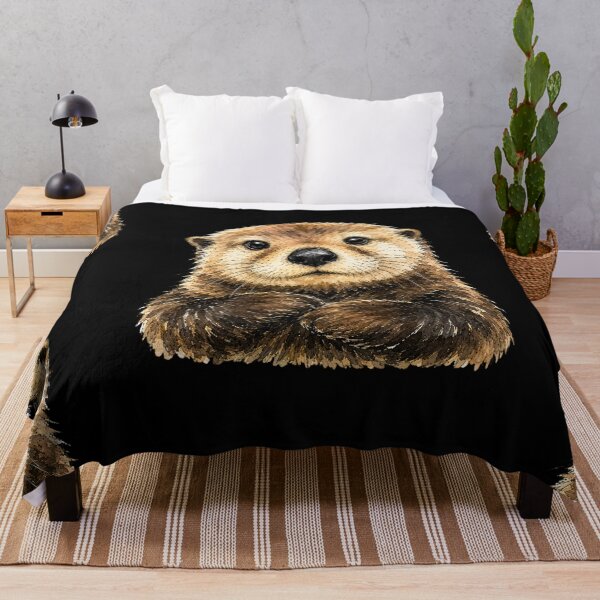 Item preview, Minimal Sea Otter Watercolor | Hand Drawn Marine Wildlife Illustration designed and sold by ColorSplash123.