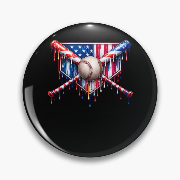 Item preview, American Flag Baseball Splash Patriotic Design designed and sold by ayion.