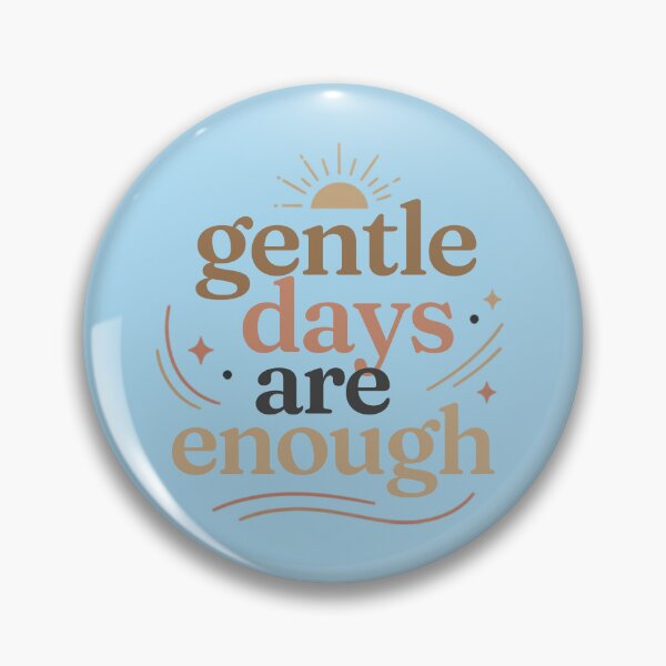 Item preview, Gentle Days Are Enough – Minimalist Mindfulness Typography designed and sold by CosmicQuietLab.