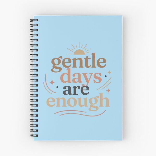Item preview, Gentle Days Are Enough – Minimalist Mindfulness Typography designed and sold by CosmicQuietLab.