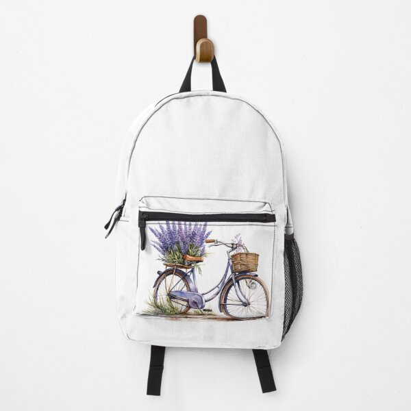 Item preview, Vintage Blue Bicycle with Lavender Flowers designed and sold by     Sela Art .