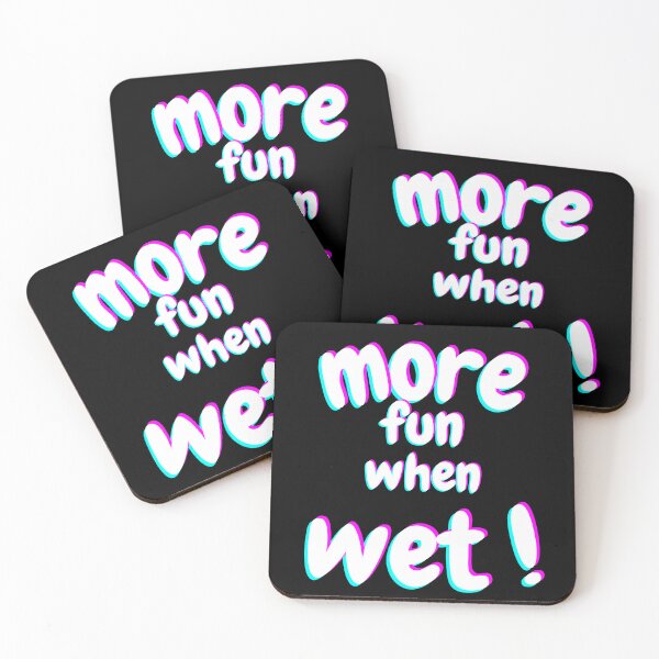 Item preview, More Fun When Wet Text Graphic designed and sold by Snedsdigital.