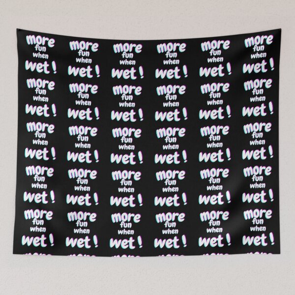 Item preview, More Fun When Wet Text Graphic designed and sold by Snedsdigital.