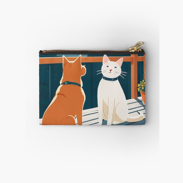 Item preview, Art - Two Domestic Cats, Serene Twilight Atmosphere designed and sold by World-Pets.