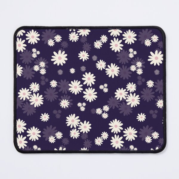 Item preview, Retro navy blue Daisy Floral Seamless Pattern designed and sold by StoriesInGrain.