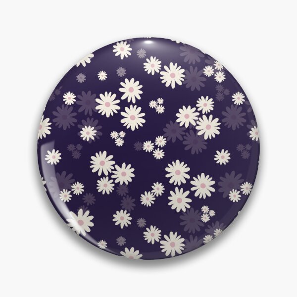 Item preview,  Retro navy blue Daisy Floral Seamless Pattern designed and sold by StoriesInGrain.