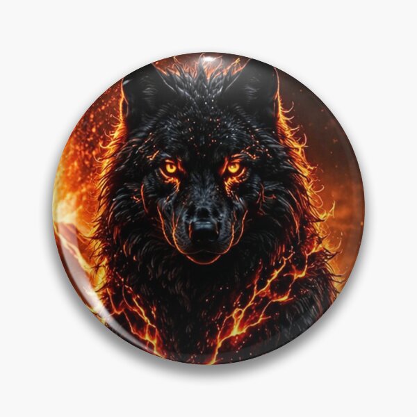 Item preview, Inferno Wolf – Guardian of the Volcano designed and sold by Gold&pixels.