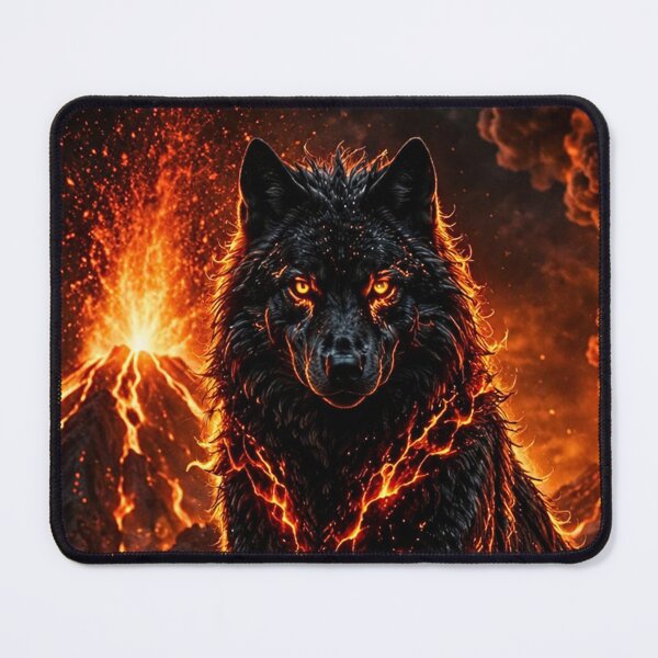 Item preview, Inferno Wolf – Guardian of the Volcano designed and sold by Gold&pixels.