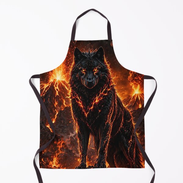 Item preview, Inferno Wolf – Guardian of the Volcano designed and sold by Gold&pixels.