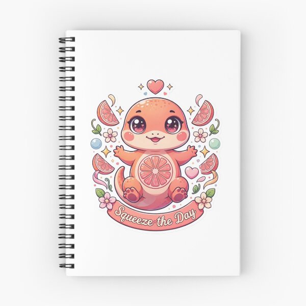 Item preview, Squeeze the Day Grapefruit Gecko Kawaii T-Shirt – Cute Citrus Reptile Sticker Gift for Gecko Lovers, Cozy Girls & Summer Vibes designed and sold by GemBob Creations.
