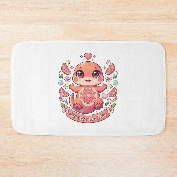 Item preview, Squeeze the Day Grapefruit Gecko Kawaii T-Shirt – Cute Citrus Reptile Sticker Gift for Gecko Lovers, Cozy Girls & Summer Vibes designed and sold by GemBob Creations.